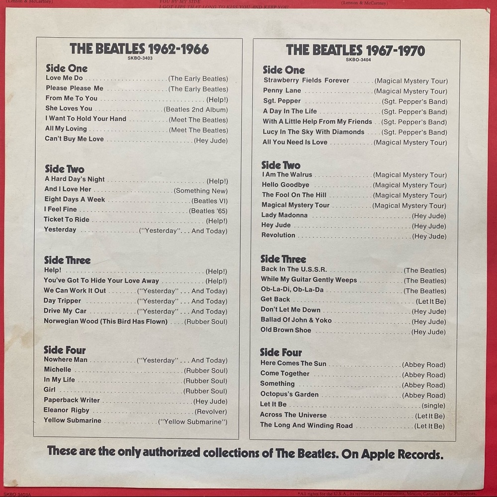 The Beatles 1962-1966 Vinyl Record - Picture 7 of 16